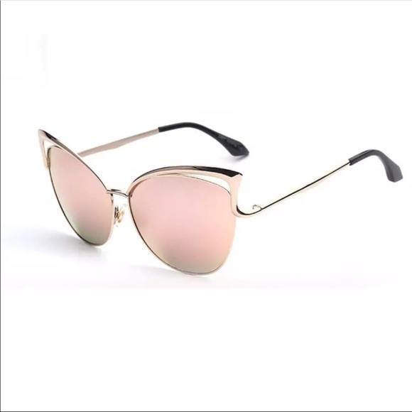 Reflective Cat Eye Sunglasses - Picture 2 of 2